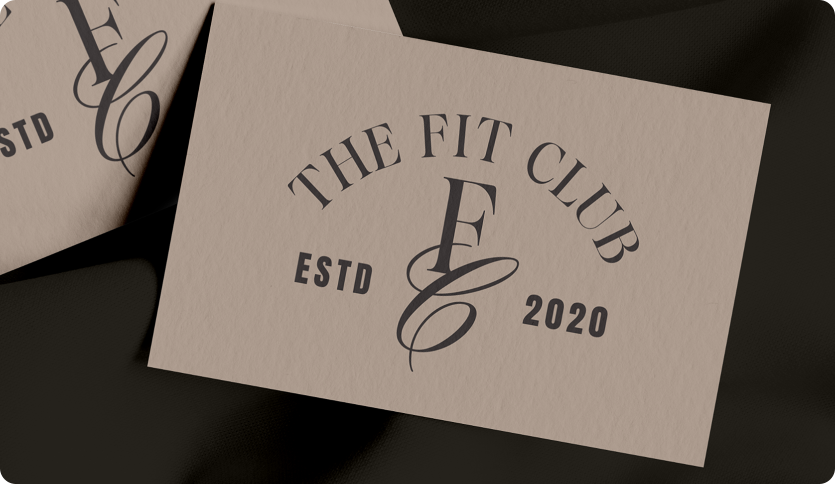 The FITclub logo on a giftcard that is able to be purchased as a gift to a friend who wants to join an online fitness community.
