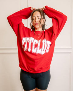 The FITClub Crewneck - Cherry Red - PRESALE